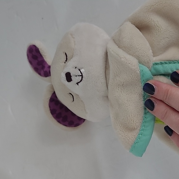 B Baby Snugglies Fluffy Bunz Bunny Rabbit Lovey Lovie Security Blanket - Picture 5 of 9